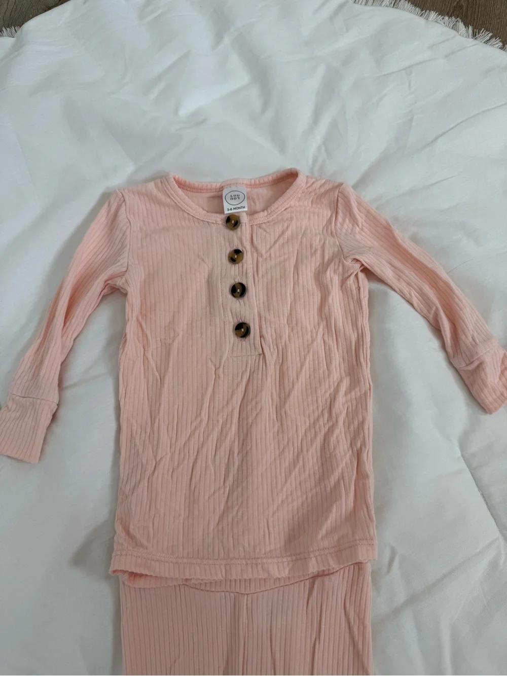 Lou Lou & Company Soft Ribbed Pink Set